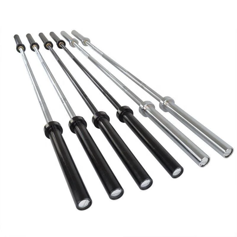 Factory Direct Supply Fitness Equipment Training Competition Gym Power Weight Lifting 10kg 15kg 20kg Regular Barbell Bar