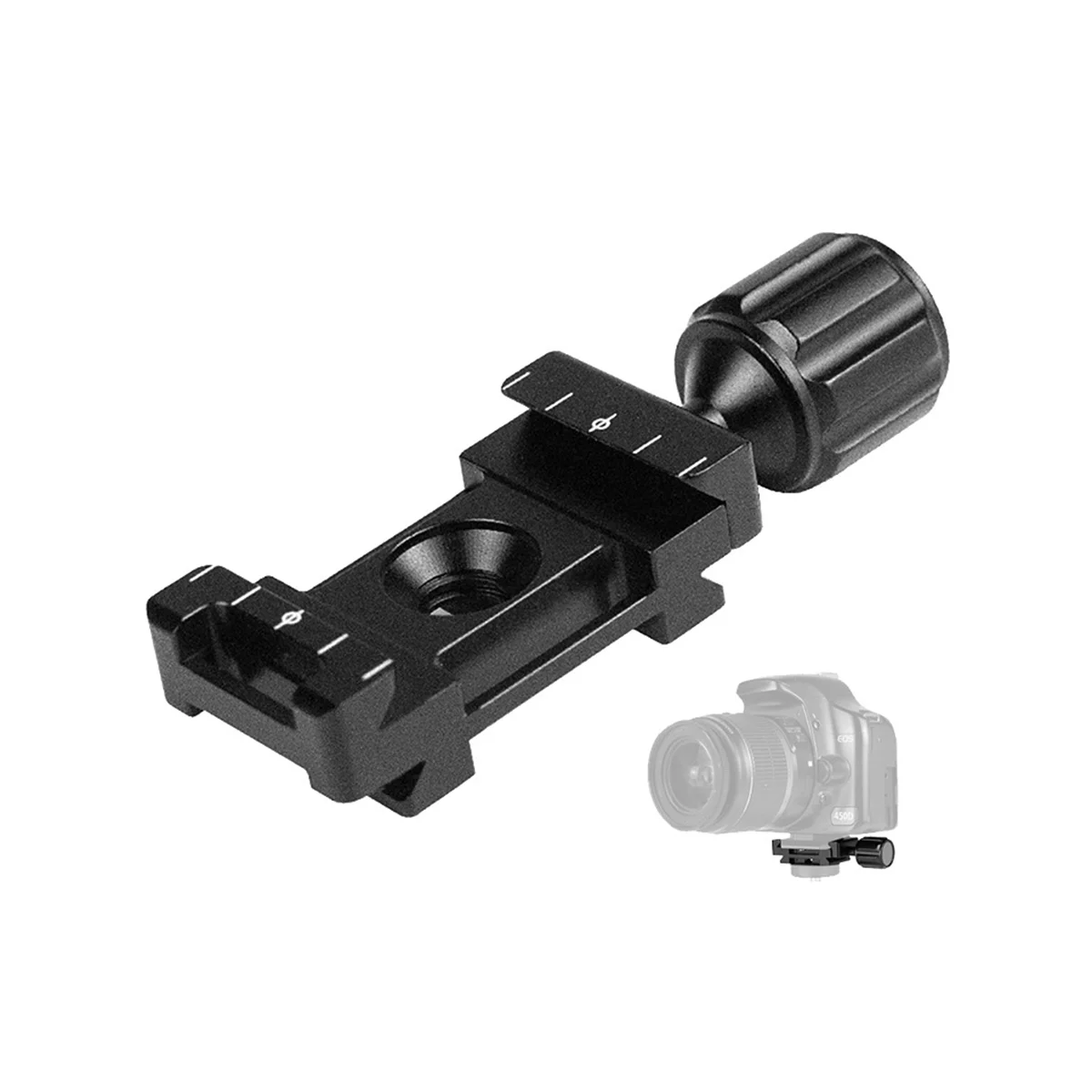 Universal Quick Release Placa Titular, Estabilizador Placa, Clipe de Expansão, SLR Fotografia, 2pcs por conjunto