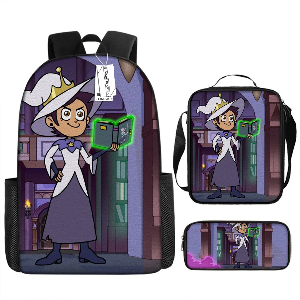 

Hip Hop Youthful Novelty Owl Magic Club 3D Print 3pcs/Set Student Travel bags Laptop Daypack Backpack Lunch Bag Pencil Case