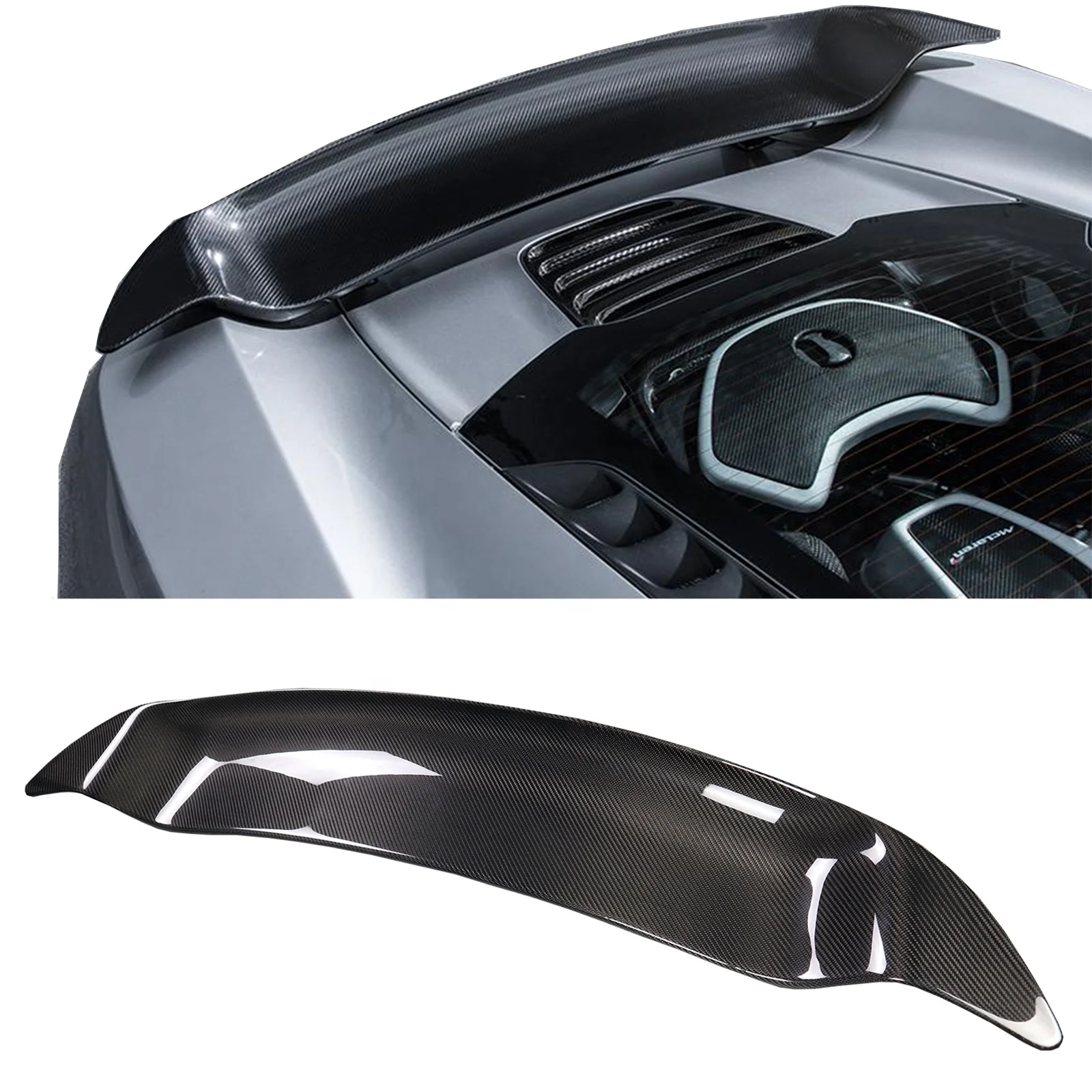 High quality V Style  Dry Carbon Spoiler Wing For McLaren MP4 12-C Spider 650S Coupe 625C