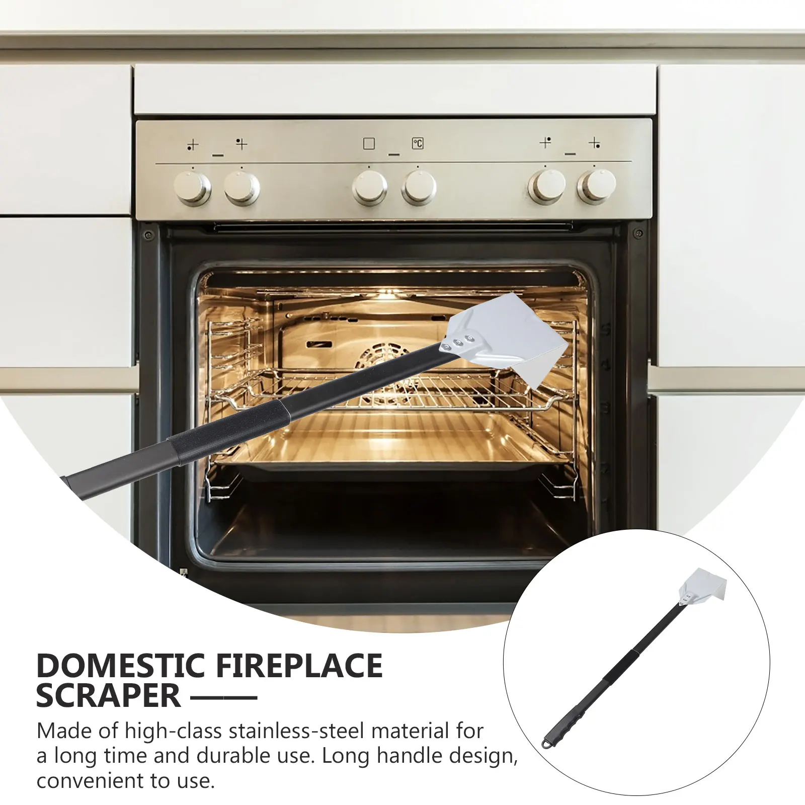 

Cleaning The Scraper Ash Sweeper Stainless Steel Cleaner Spatula Desktop Wood Stove Accessories Grill