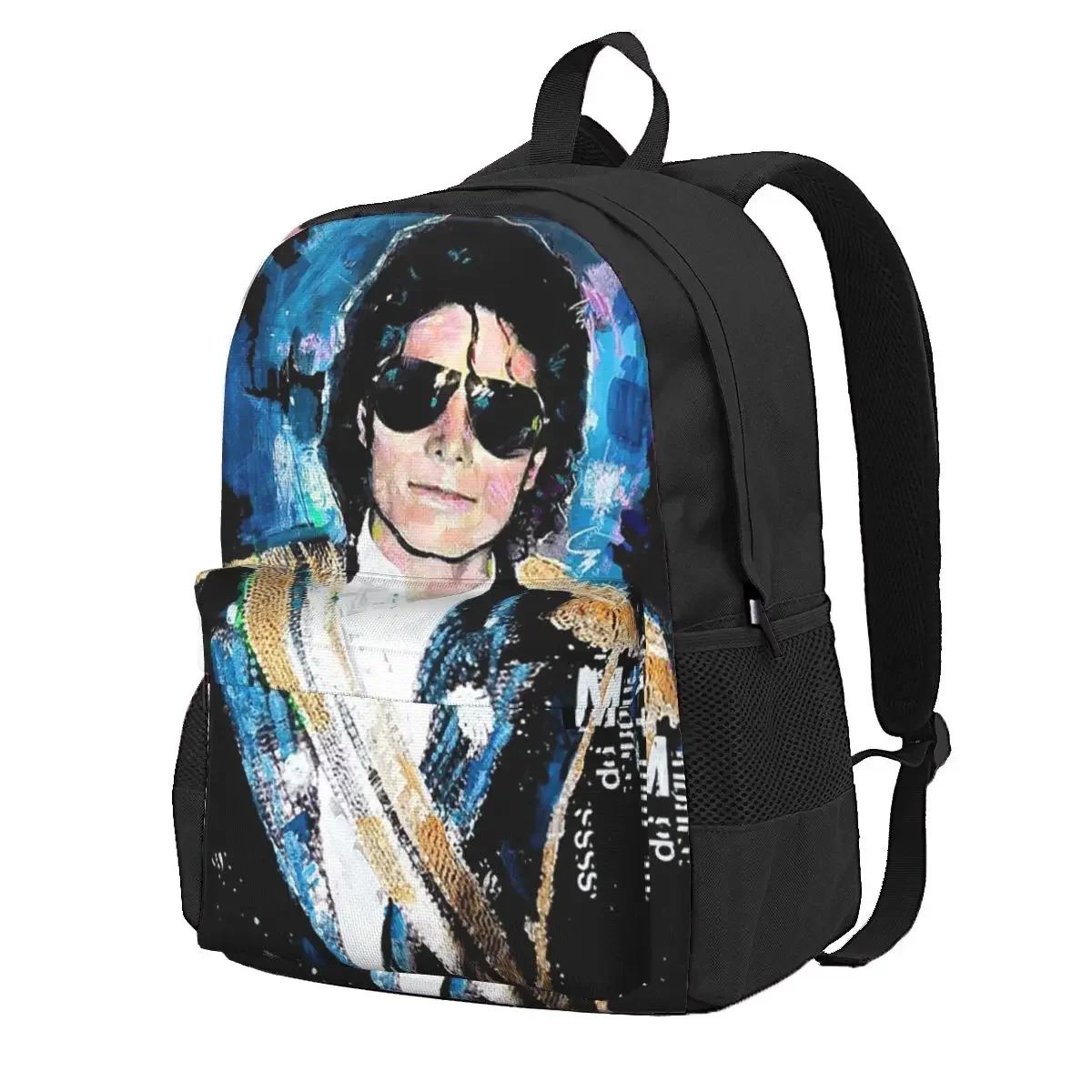 Michael Grammys Jackson Pop Art Portrait Student Backpack School Bag  Daypack for Boys Girls Fashion Bookbag Shoulder Bags