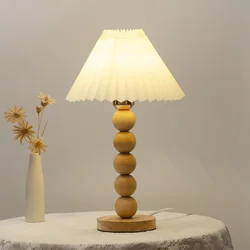 Ins Style Nordic Minimalist Modern Wooden Desk Lamp Creative Desk Reading Decoration Makeup Lamp Bedroom Bedside Night Light