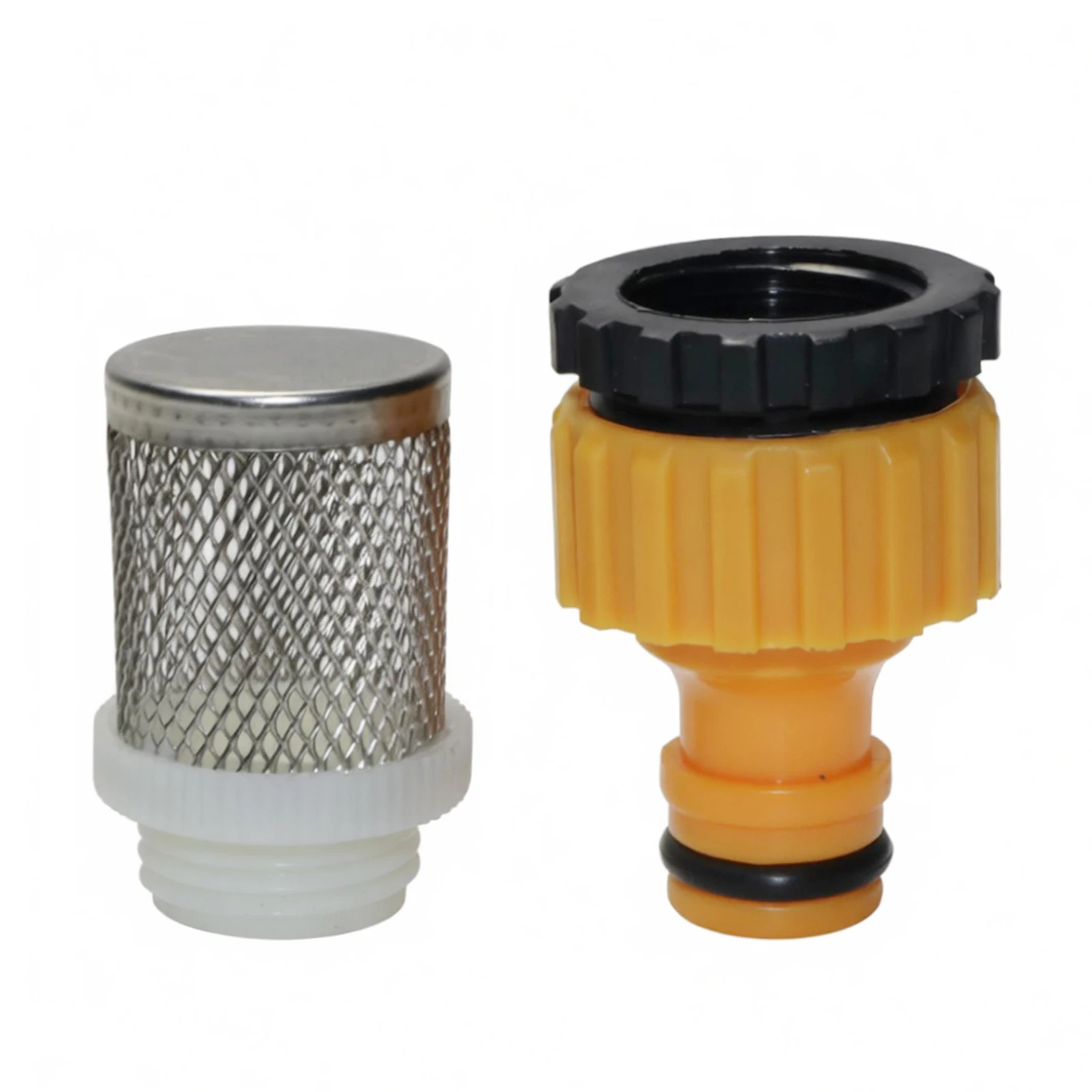 2Pcs Kit 1/2 '' stainless steel filter screen+1/2 ''&3/4 '' nipple connector fish tank drip irrigation faucet connector