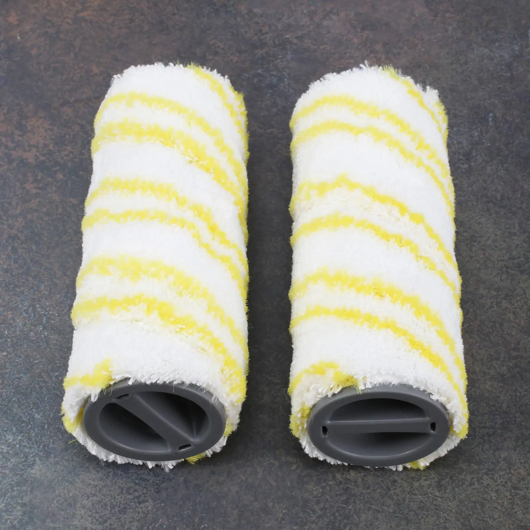 مجموعة بكرات ABXHH مكونة من 4 قطع لبكرات بديلة لمنظف الأرضيات الكهربائية Karcher FC5 FC7 FC3 FC3D 2.055-006.0 أصفر