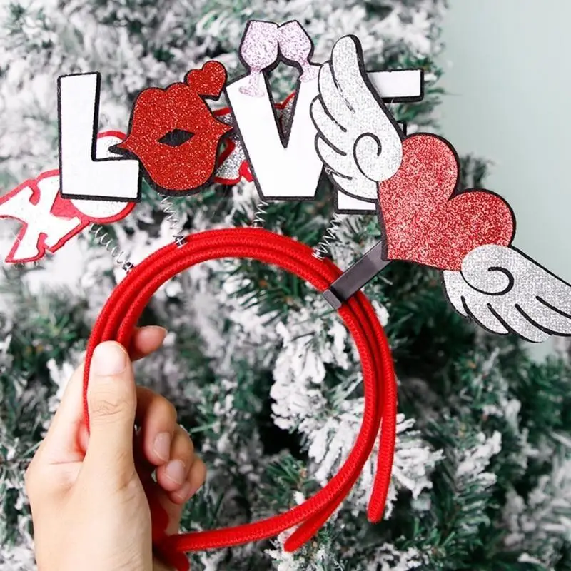 652F عصابة شعر لحفلات العزوبية ومهرجان الترتر عصابة رأس حمراء لحفلات الشعر