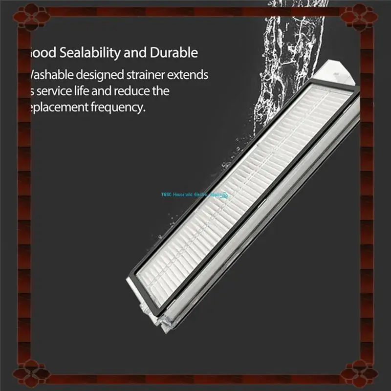 24-Hour Delivery 6PCS For Roborock S8 Maxv Ultra G20s Robot Vacuum Cleaner Double Roller Brush HEPA Filter Side Brushes Accessor