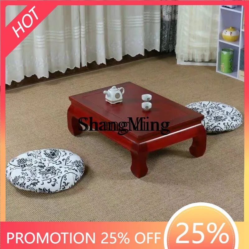 

SM premium sense home new old elm bay window kang table bed tatami kang table study table