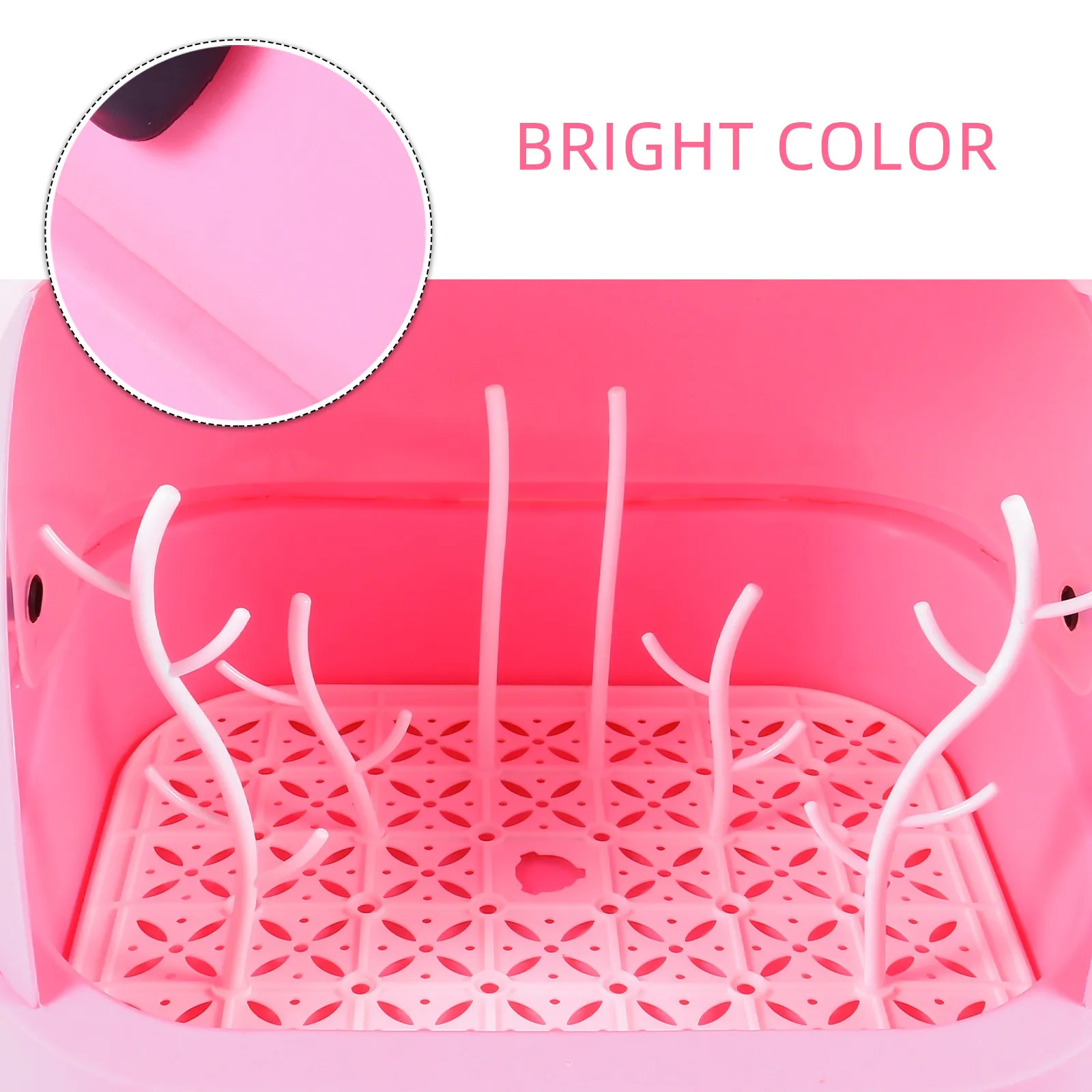 

Baby Bottle Drying Rack Sturdy PP Material Lightweight Portable Milk Bottle Organizer Draining Storage Box Draining Rack