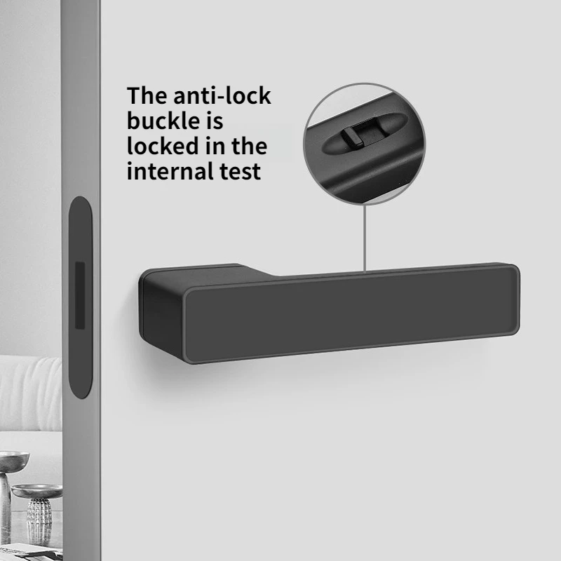 Modern simple bedroom door lock contrasting color series ecological lock bathroom door silent magnetic mechanical door lock