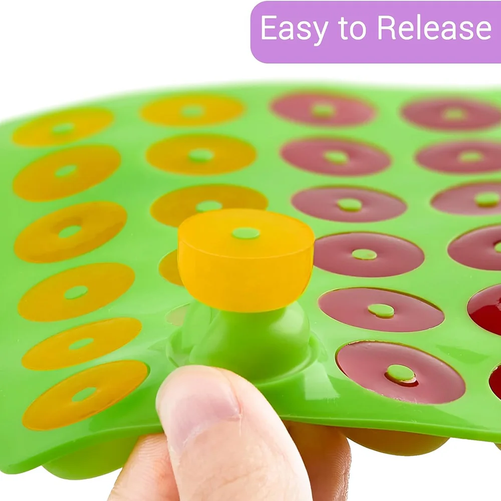 Donut Silicone Candy Molds Mini Donut Pan Mold Gummy Mold, Non-Stick Food Grade Mold for Hard Candies, Chocolate, Ice Cube,Jelly