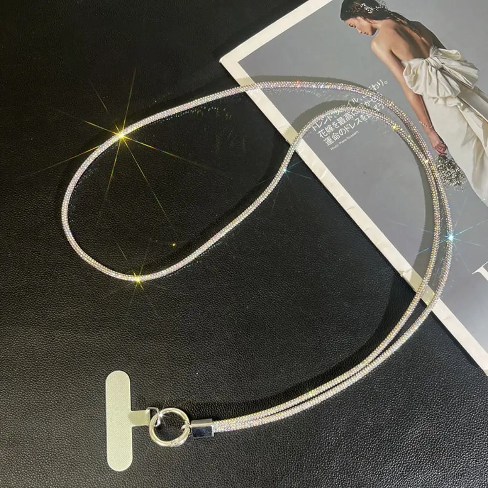 

Fashion Crystal Rhinestone Phone Lanyard Bright Bling Bling Phone Anti-lost Rope Phone Case Chain Straps Phone Accessories