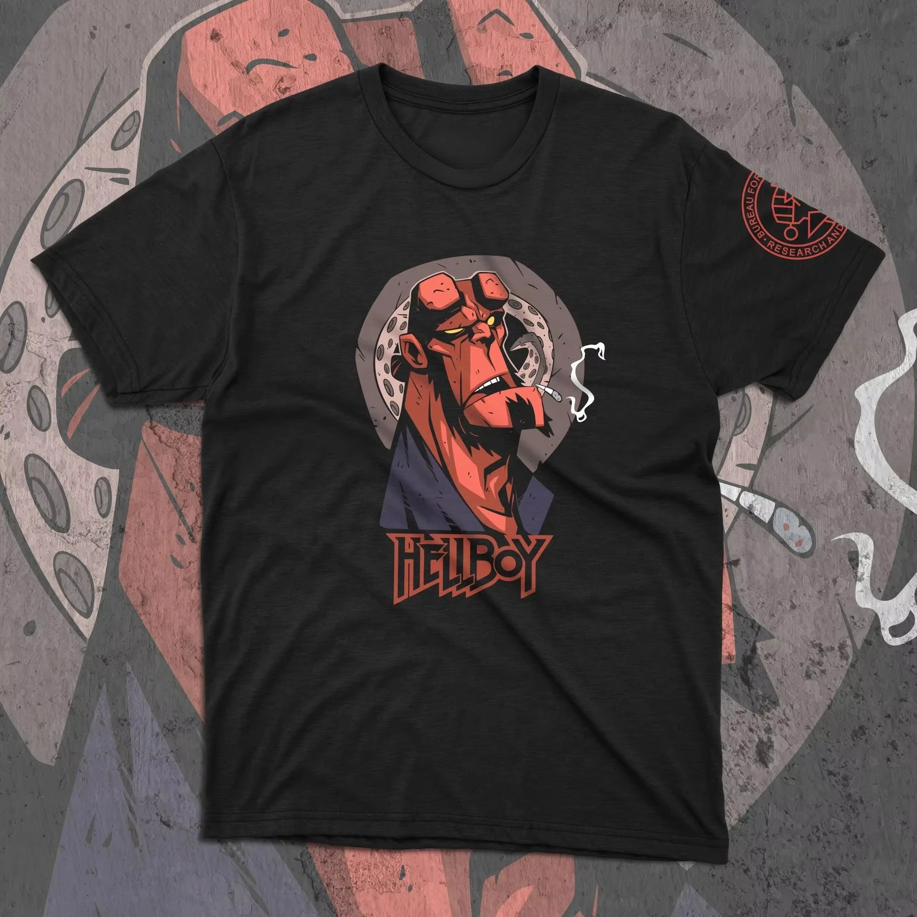 

Новинка 2025, летняя футболка с принтом, футболка Hellboy Player, уникальный дизайн, модная футболка с принтом «Мое ремесло», Steve Games, большая