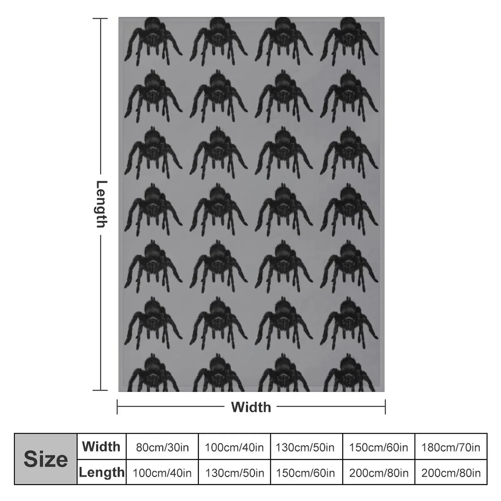 Tarantula Throw Blanket Cute blankets and throws Thin Travel Blankets