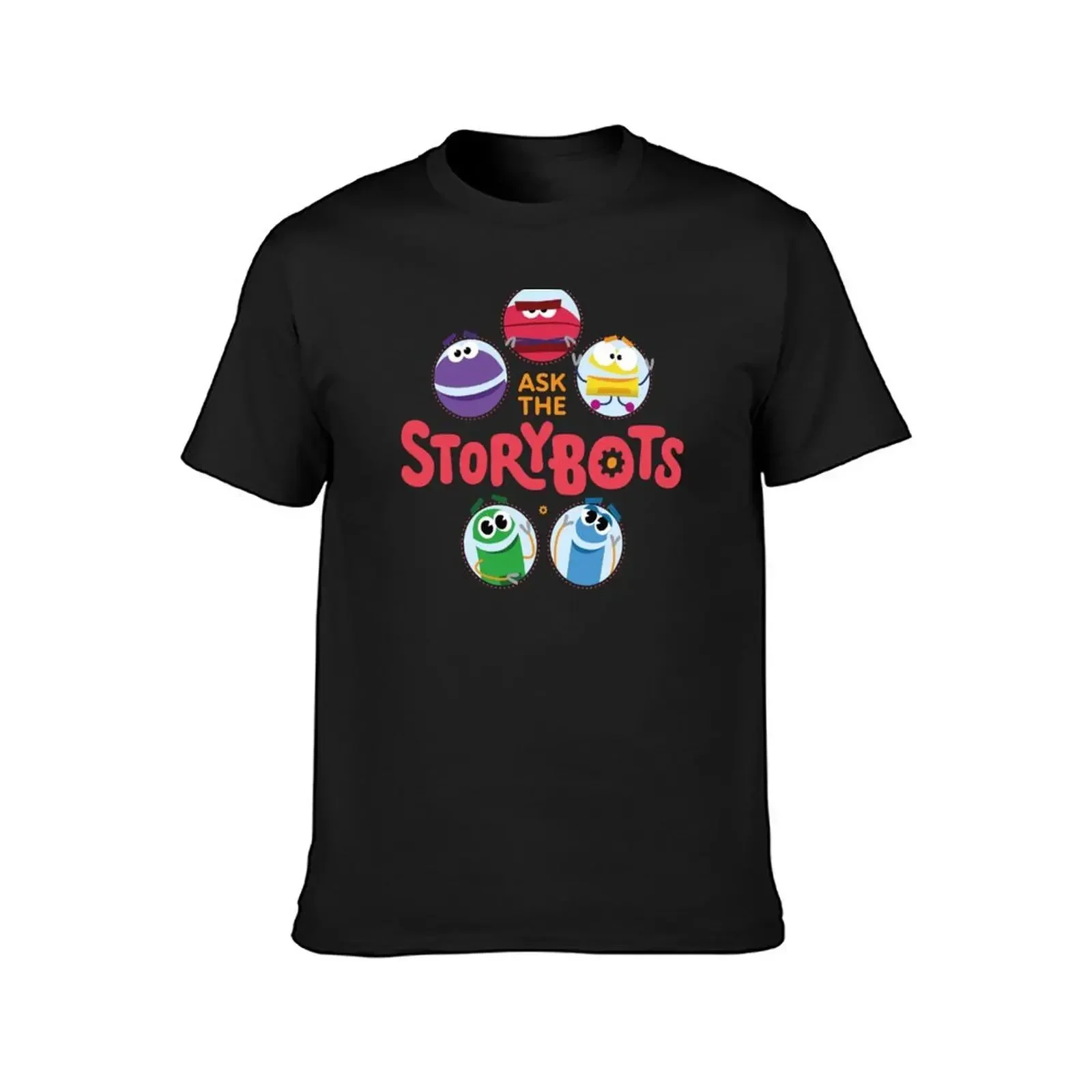 Ask the Storybots T-Shirt korean fashion custom t shirt summer tops mens designer clothes