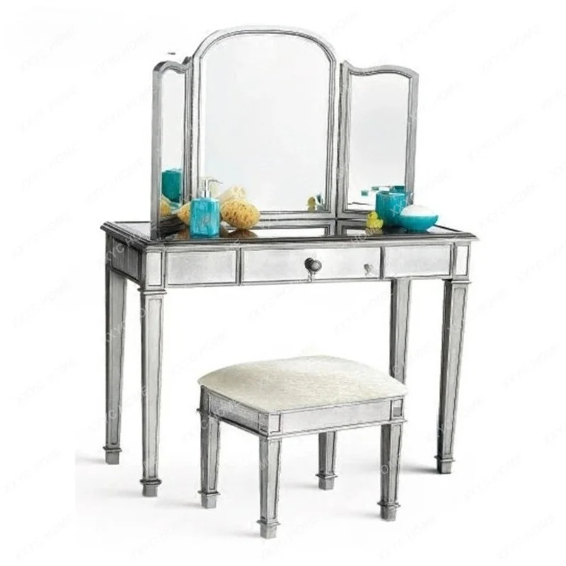 Bedroom simple modern makeup table mirror furniture neoclassical