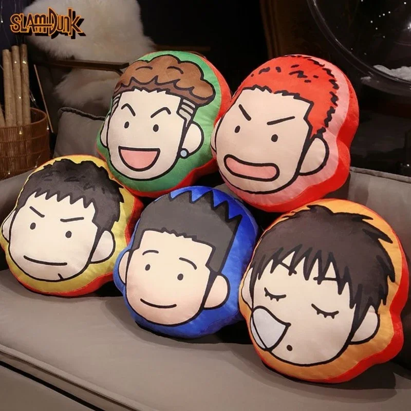 Slam Dunk Sakuragi Hanamichi Rukawa Kaede anime peripheral cartoon Q version special-shaped sofa pillow student nap pillow toy