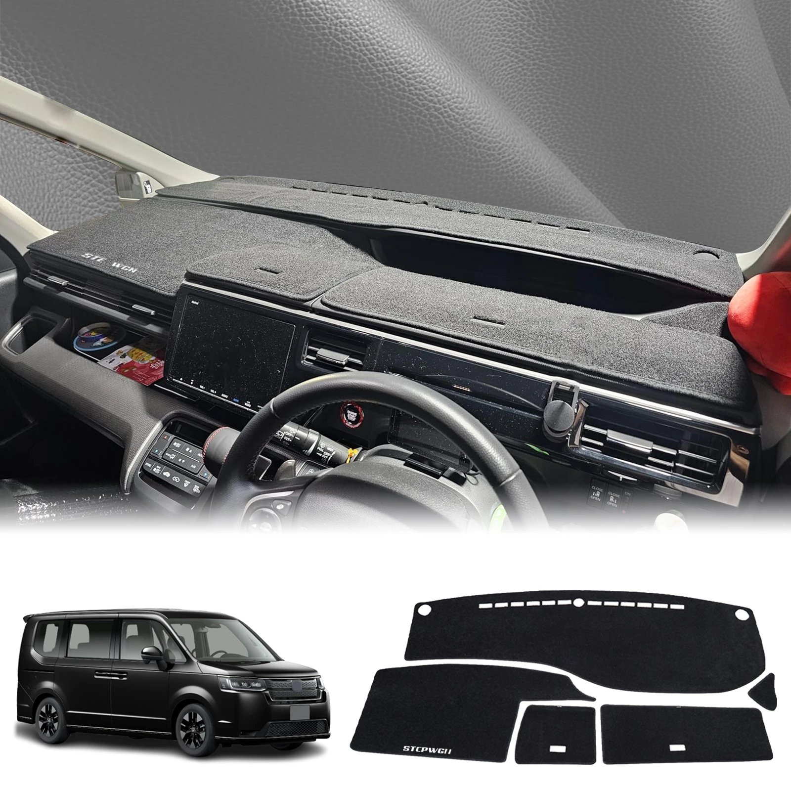 fit for Honda Stepwgn Step Wagon 2015-2021 STEP WGN Dashmat Dashboard Cover Pad DashMat Sunshade Protective Carpet Accessories