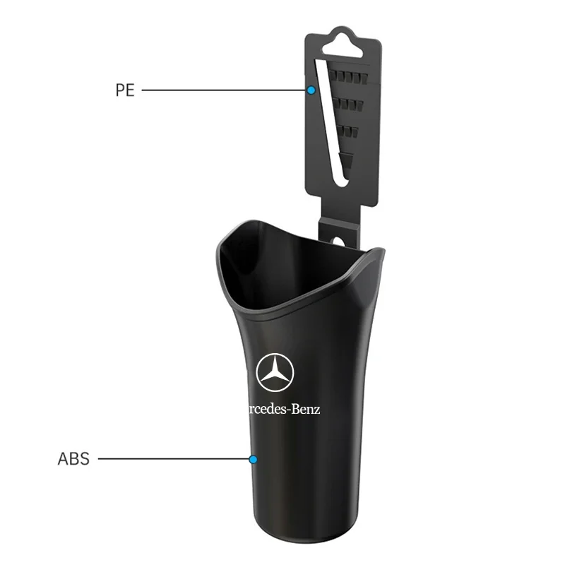 Car Storage Box Umbrella Garbage Organizer Bucket Car Styling For Mercedes Benz W211 W203 W204 W210 W124 AMG W202 CLA W212 W220