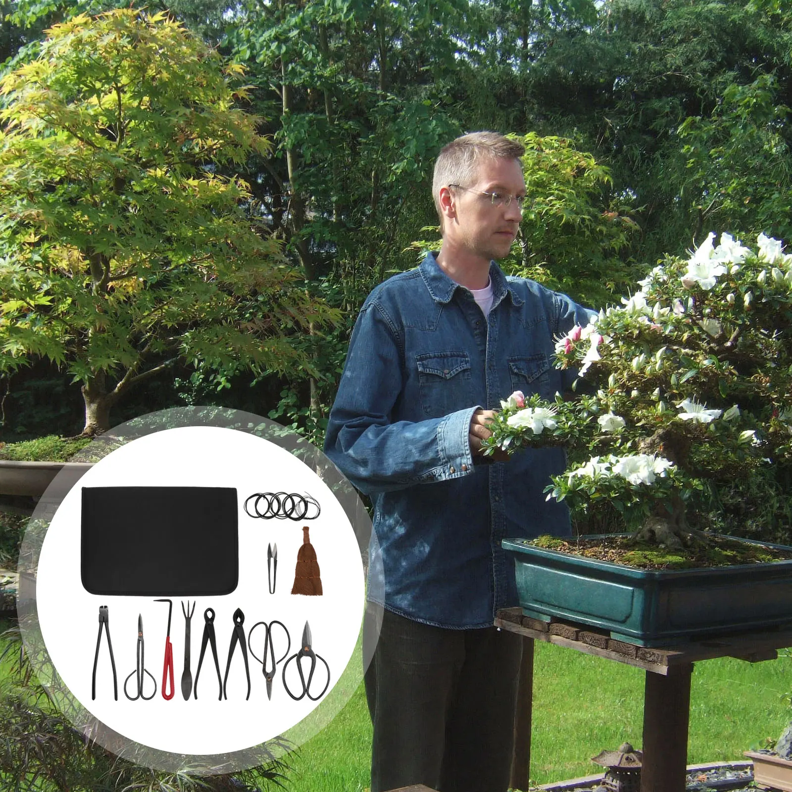 

Garden Scissors Pruning Shears Plant Branch Trimmers Gardening Tools Carbon Steel Durable Material Storage Bag Included