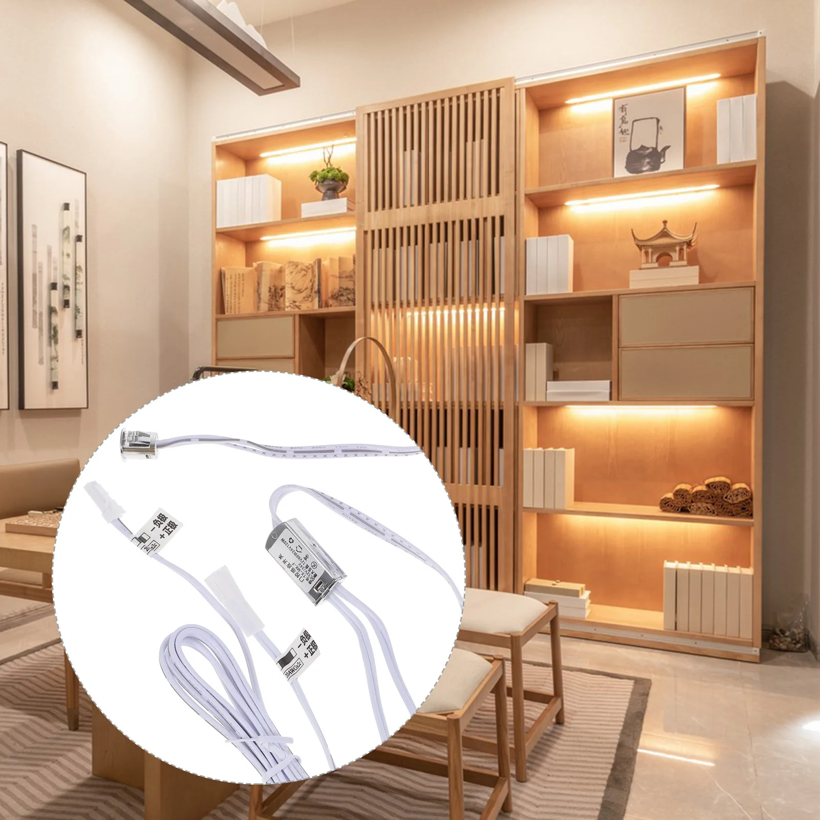 

Touch Sensor Door Activated Light LED Strip Controller Durable Practical Not Easy to Deform Wide Use Range Door Activated Light