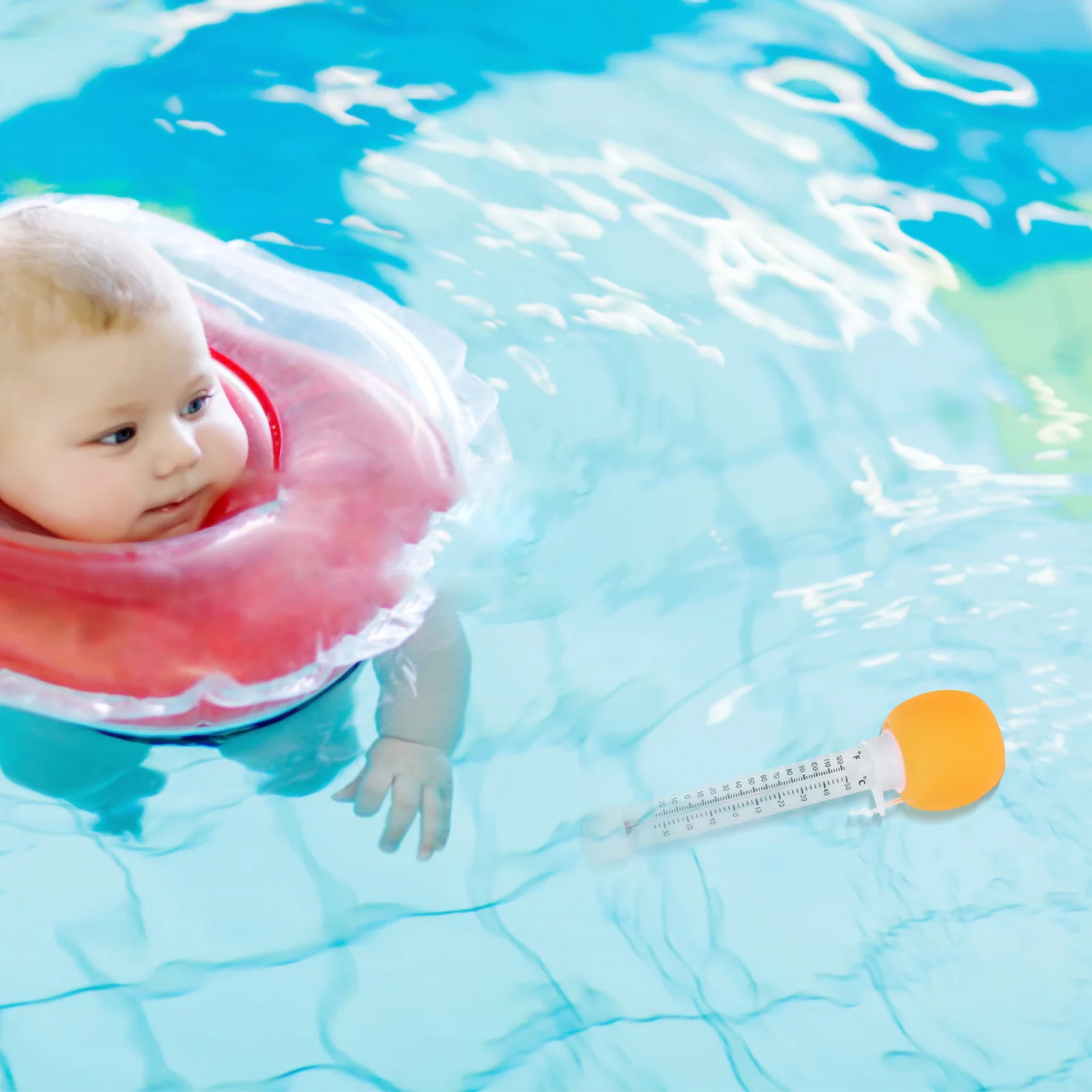 Waterproof Floating Thermometer for Pool Spa and Bathtub Temperature Monitoring Ideal for Newborns Kids Safe Comfortable