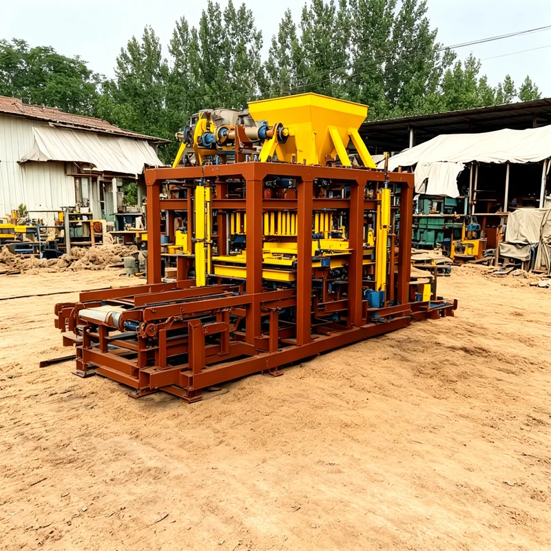Customized Compressed Earth Mud Brick Machine Fully Automatic Clay Brick Gear Hollow Block Molding For Construction