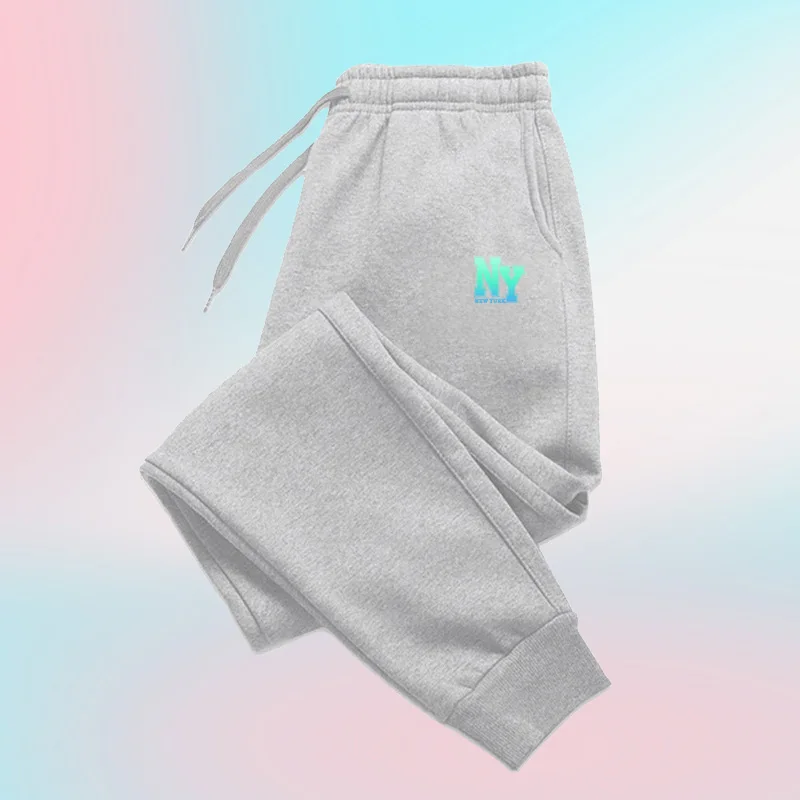 Harajuku الرجال Sweatpants غير رسمية الصوف السراويل الرياضية ركض الشارع الشهير الخريف الشتاء الركض سراويل رياضية