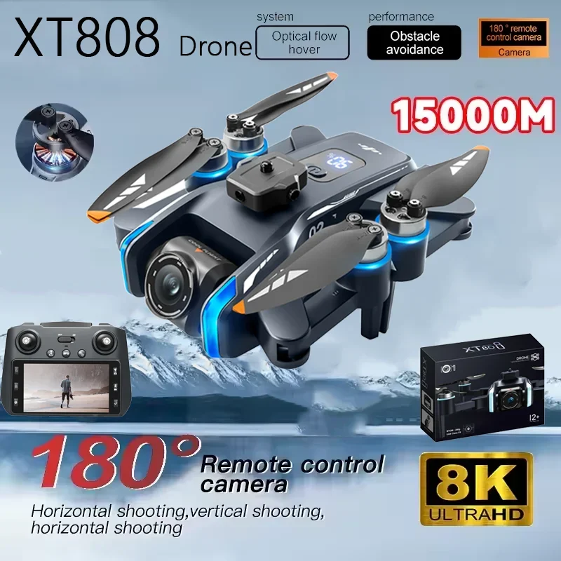 

XT808 Складной GPS-дрон-5G WIFI Трансмиссия Оптический экран позиционирования потока Профессиональный воздушный квадрокоптер Игрушка в подарок