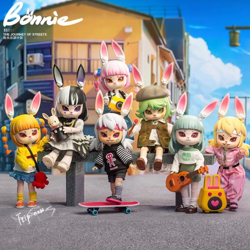 

Genuine Bonnie Street Travel Plan Series Anime Box Decoration Dolls Action Figures Model Dolls Box Toys Girl Gifts
