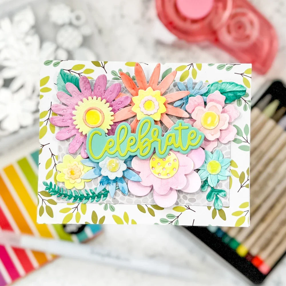 الفواكه الطازجة والمظلات الأزهار ورقة قطع يموت القوس منزل لافتات يموت قطع مجموعة DIY بها بنفسك سكرابوكينغ ورقة بطاقات صنع جديد