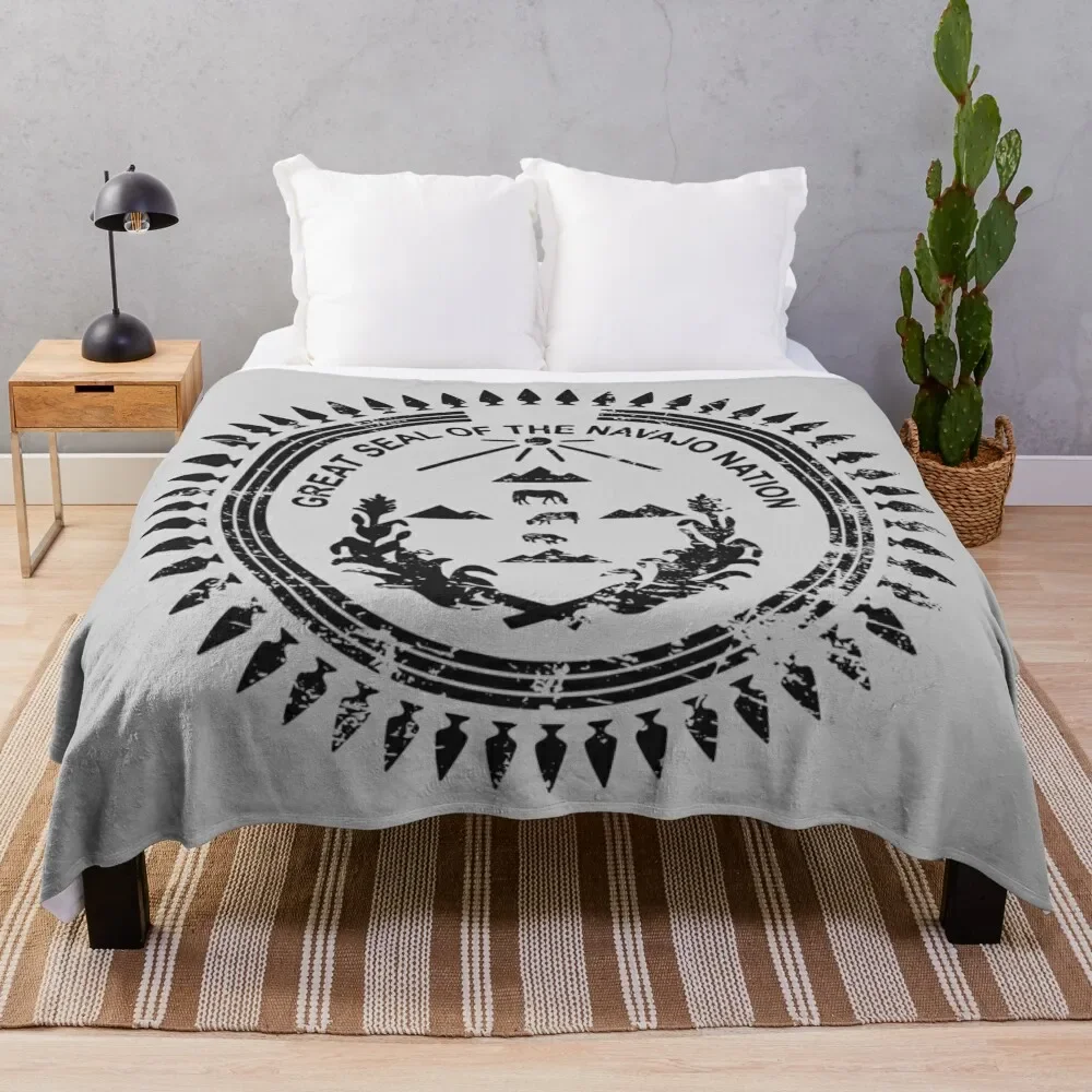 

Navajo Nation Seal Throw Blanket Hair blankets ands Loose Hairys Blankets