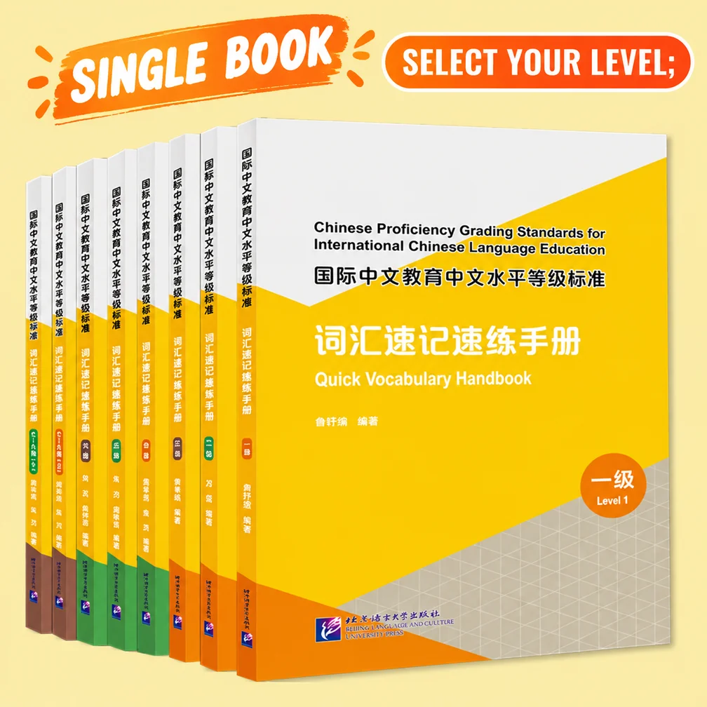 New HSK 3.0 Chinese Quick Vocabulary Handbook Proficiency Grading Standards for International Chinese Language Education