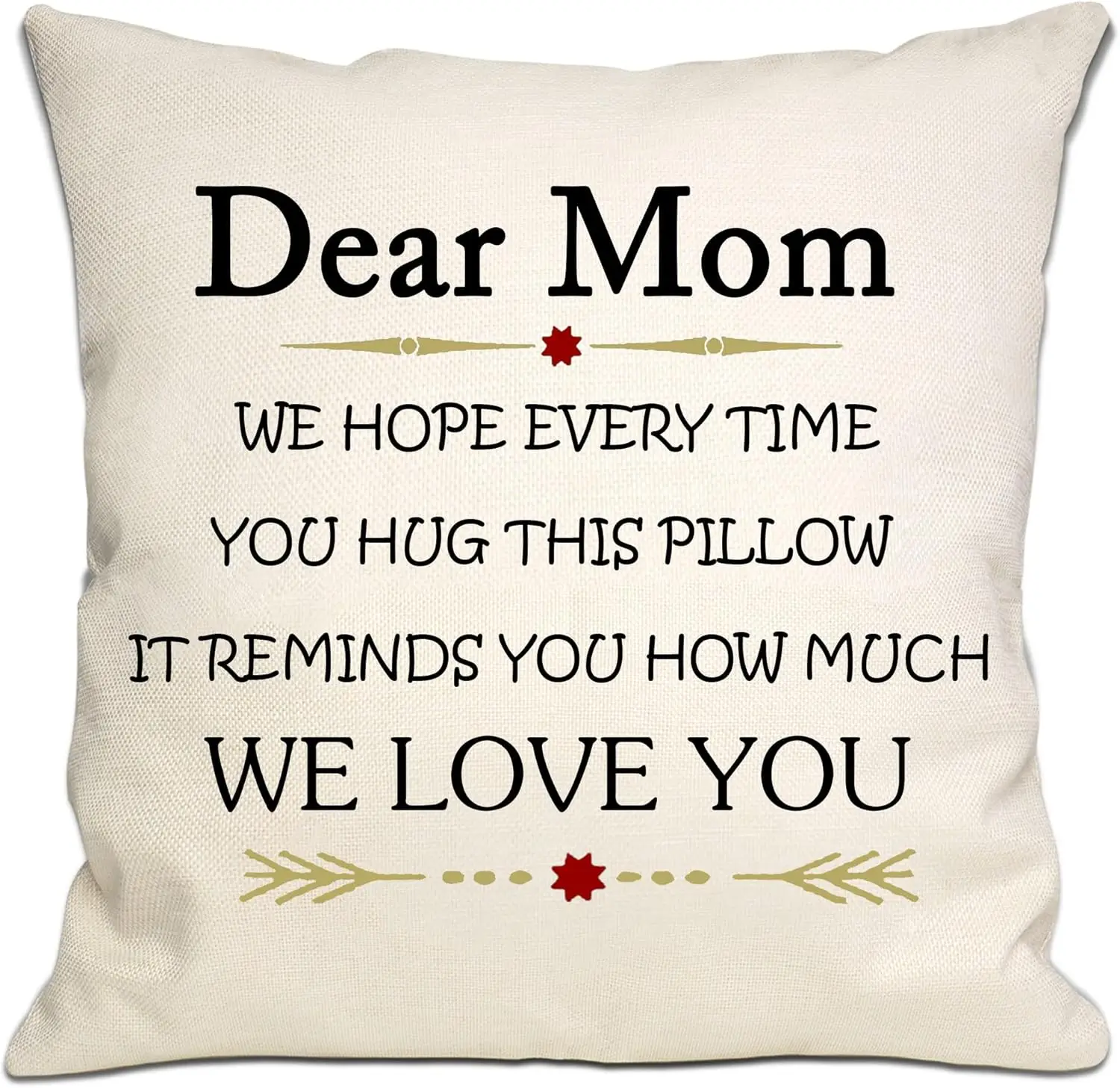 Dear Dad We Hope Every Time You Hug This Pillow It Reminds You How Much We Love You Throw Pillow Cover Cushion Case