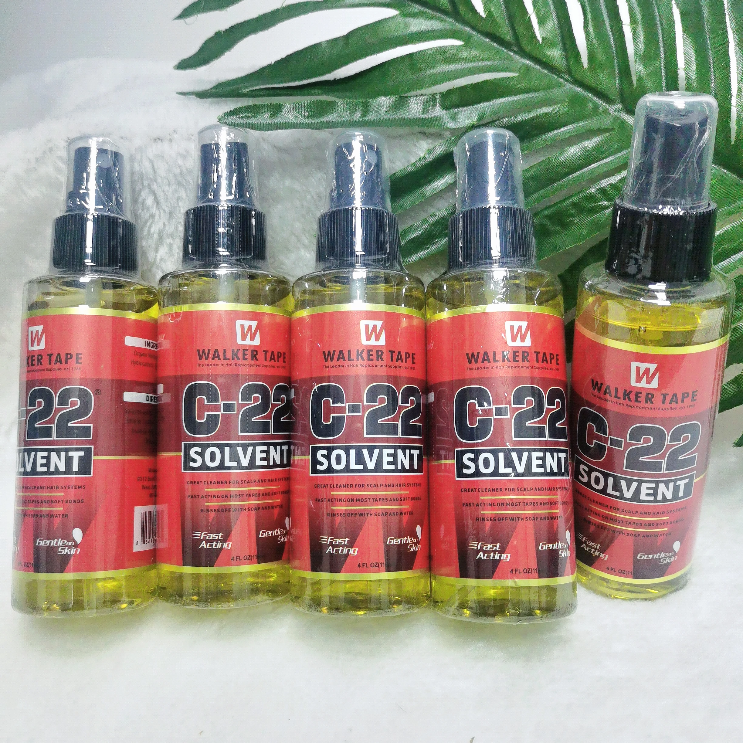4oz 118ml C22 Walker Tape Ultra Hold Hair System Adhesive & Solvent Wig Glue Remover for Lace Wigs Toupee Closure image 2