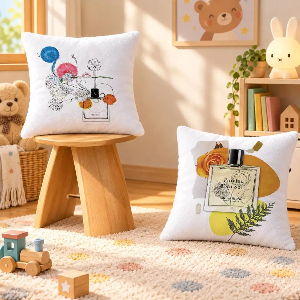 Brand Miller Harris Fine Perfume Cushion Cover Personalized Decorative Living Room Home Sofa Bedroom Office Car Decor