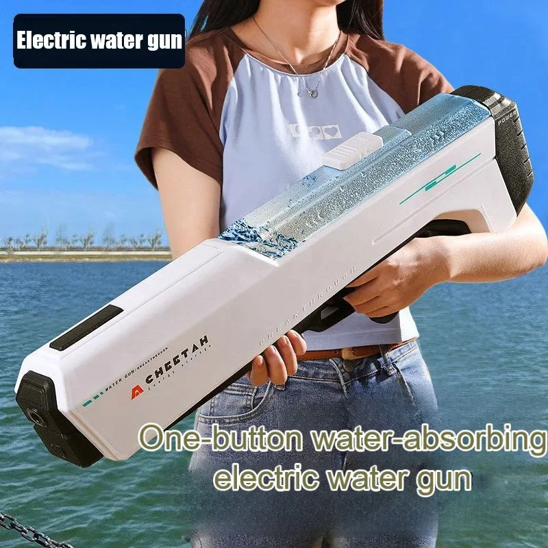 

Large Capacity Electric water gun Automatic Induction Water Absorption Beach toy Pool Games Adults Children Blaster Water gun