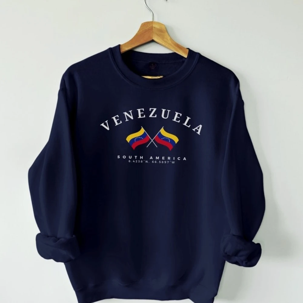 Venezuela Sweatshirt Venezuelan Shirt South America Gift Souvenir Soft Comfortable Unisex Pullover Casual Wear Men Women Trendy