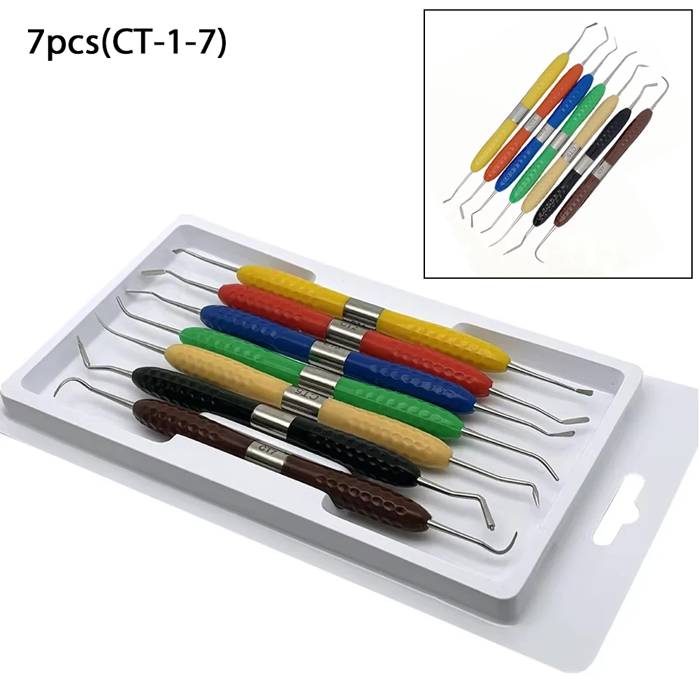 

Dental Resin Filling Kit Aesthetic Restoration Set with Silicone Handle for Dentist LM Resin Knife & Plastic Dresser Tools