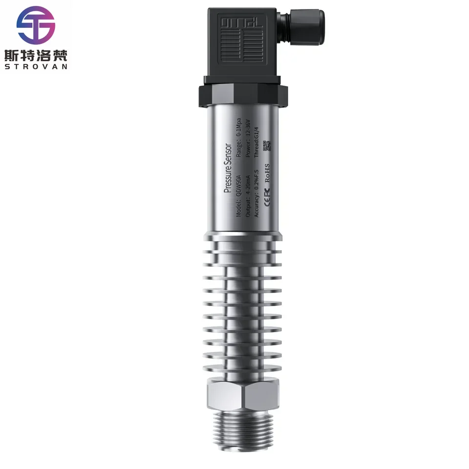 High Temperature 200 Pressure Transmitter 1bar 16bar 25bar 1.6Mpa 4-20mA 0-10V RS485 Sensor Transducer