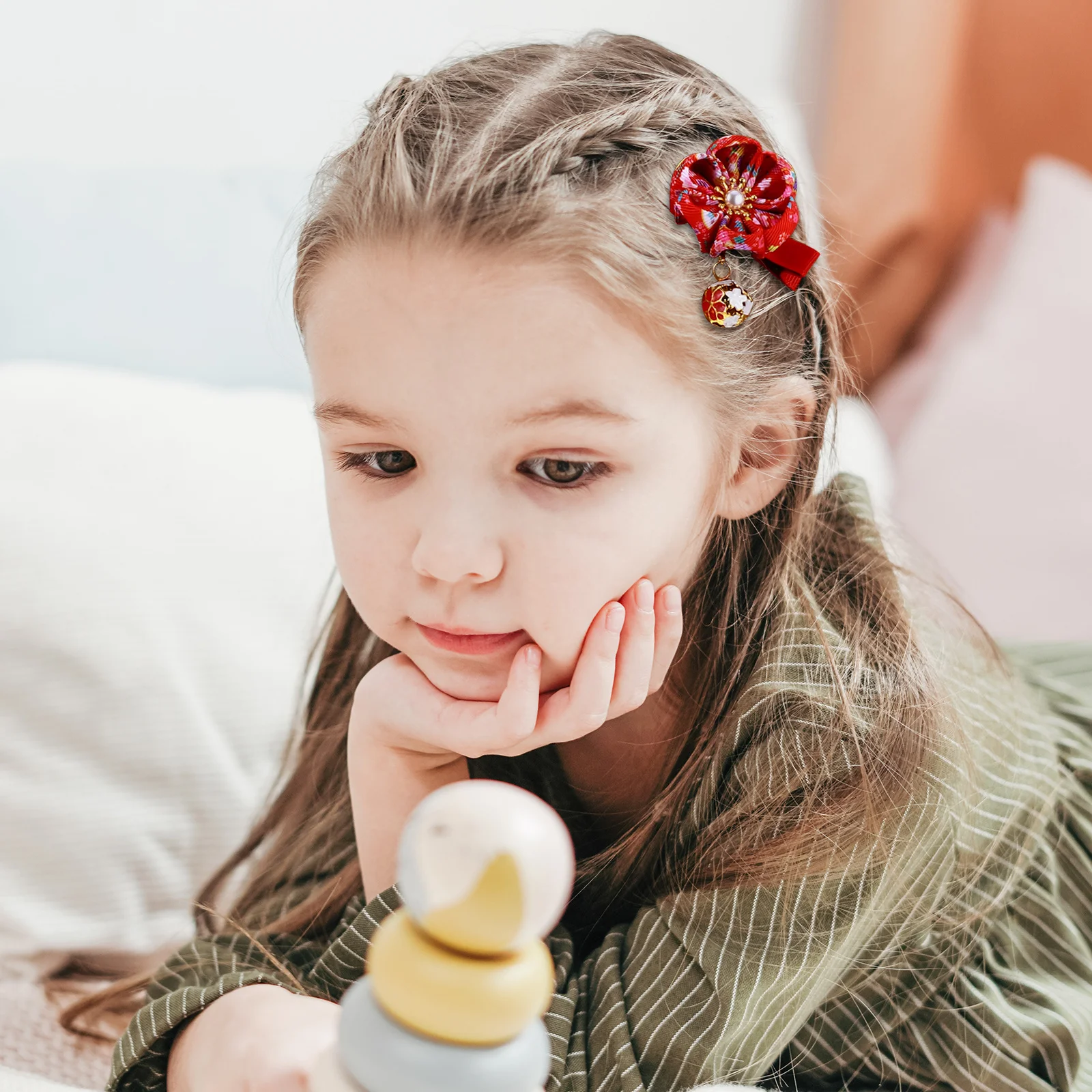 قطعتان من دبوس الشعر المزخرف على الطراز الياباني، تصميم جميل لتزيين الشعر للمناسبات الخاصة، هدية لامعة