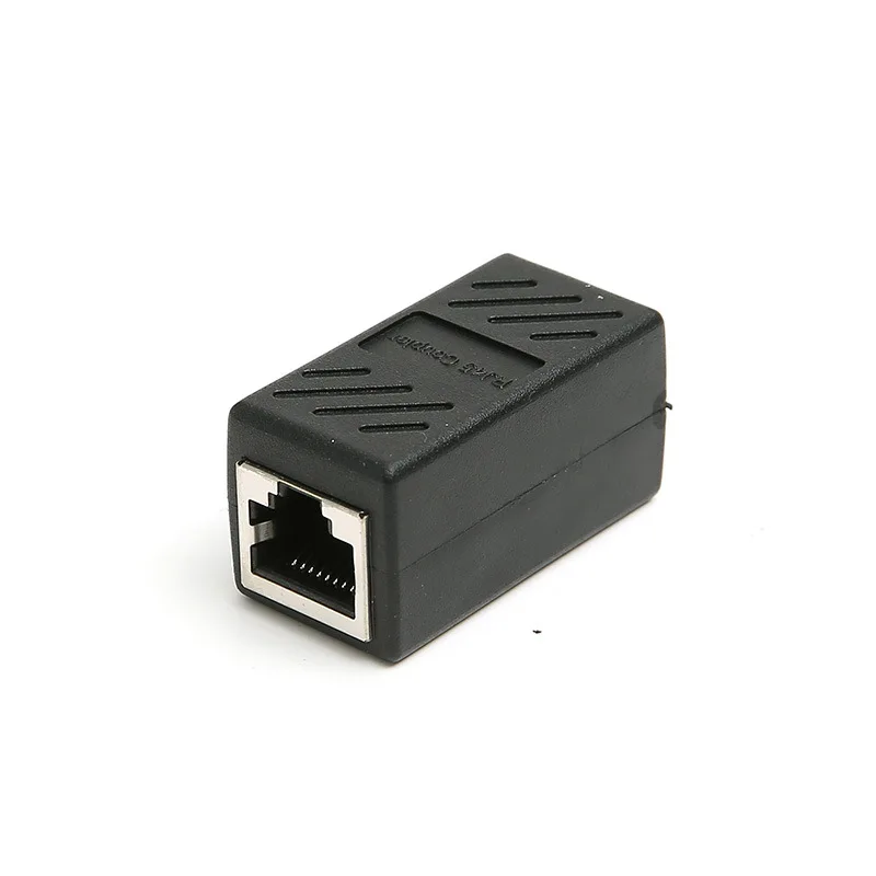 Adaptador de cabo de rede ethernet do acoplador cat6 cat5e do extensor inline rj45