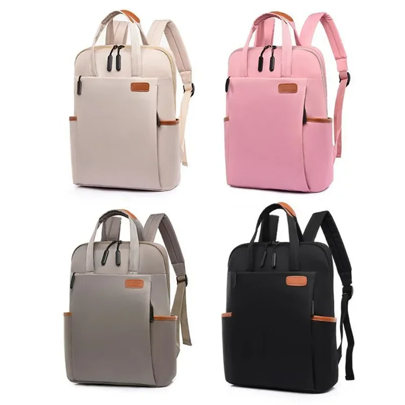 New Casual Temperament Personalized Nylon Computer Backpack for Women Dropshipping Travel Bag Fashionable Student School Bag