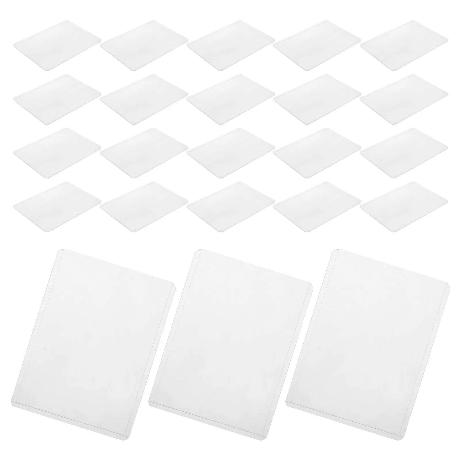 

25Pcs PVC Card Holder Card Sleeve Name Badge Protector Office Work Employee Student School Exhibitions