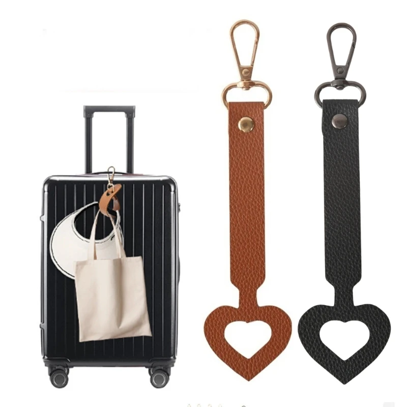 

H3CB Hat Clip for Travel, Portable Pu Leather Bag Clips for Holding Caps on Bag,Travel Hat Clip for Purse Backpack Luggage