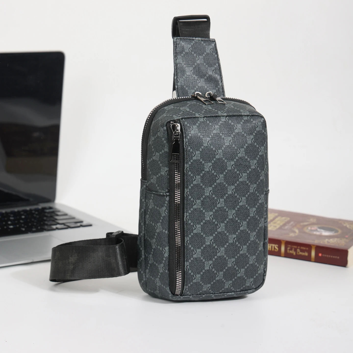 حقيبة كتف عصرية للرجال لقصر النظر الشيخوخي حقيبة كتف من البولي يوريثان حقيبة كروس حقيبة صدر للرجال باندولرا هومبر غانغنافيكا أنرجولكا #4