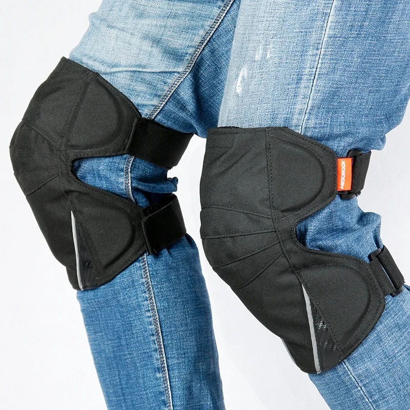 

Motorcycle knee pads outdoor sports anti-collision reflective summer breathable shock-absorbing men's riding protective gear