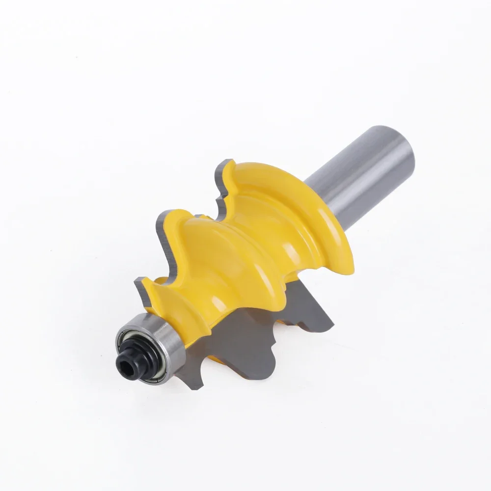 AURWOF 12mm 1/2 Inch Shank Closet Door Top Router Bits Set Wood Carving Carbide Alloy Graver Convex Milling Bits