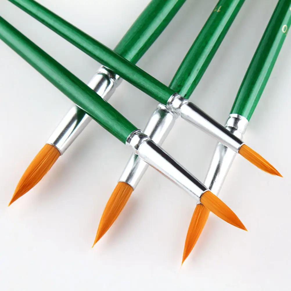 

12Pcs Professional Painting Brush Set Pointed Tip for Acrylic Oil Watercolor Face Paint Gouache Craft Students Artists