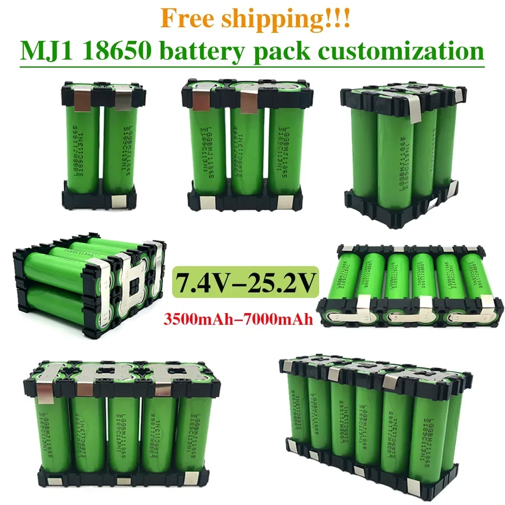 

2s1p 3s1p 3s2p 4s2p 5s2p 6s2p 4s1p 8.4v 7.4V 12V 16.8v 18V MJ1 Battery Pack 18650 3500 MAh Battery for 18V Screwdriver Battery